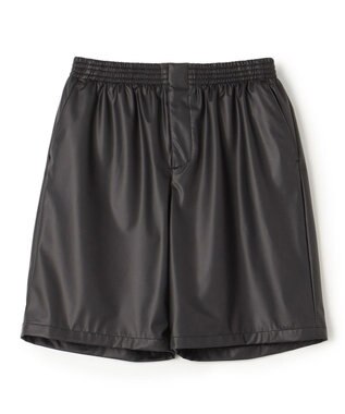 UNFILO MENS レザーライク ショートパンツ [24年春夏商品] クロ