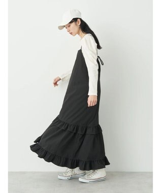 earth music&ecology パフスリーブクレープリブインナー Off White