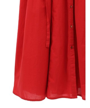CRAFT STANDARD BOUTIQUE インド綿フレンチスリーブワンピース Red