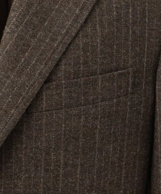 J.PRESS MEN 【MAGIC CUBA BEACH】フランネルストライプ スーツ ダークブラウン系1