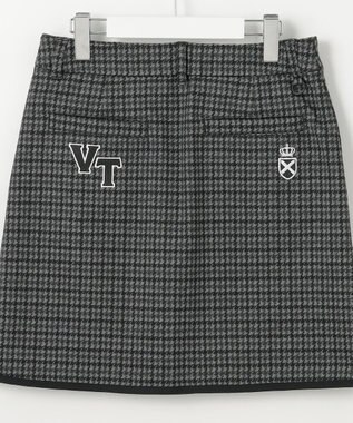 23区GOLF 【WOMEN】ガンクラブチェックプリントスカート ブラック系3