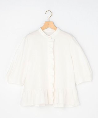 組曲 S 【先行予約・WEB限定】ツイルジャージーフリル カットソー ホワイト系