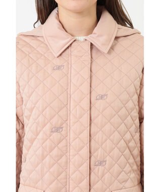 DAKS スウェードキルトコート ローズスモーク