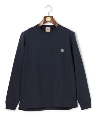 J.PRESS MEN オーバルワンポイント　ロングスリーブ Ｔシャツ ネイビー系
