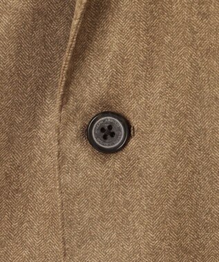 JOSEPH ABBOUD 【ストレッチ】ヘリンボンスウェード ジャケット キャメル系