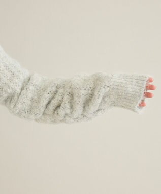 CRAFT STANDARD BOUTIQUE シャーリングスリーブニットプルオーバー Oatmeal