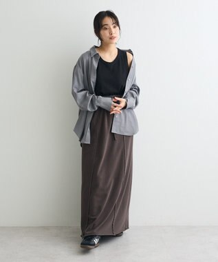 CRAFT STANDARD BOUTIQUE スウェットロングスカート Charcoal Gray