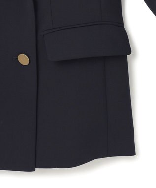 BEIGE， 【洗える・大人百花 春号掲載】JASMINE / ゴールドボタンダブルジャケット Navy
