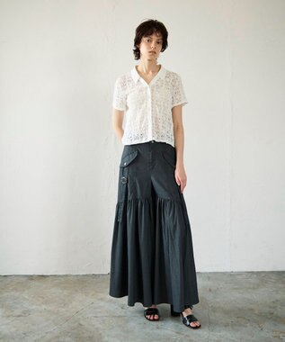 GRACE CONTINENTAL ワークワイドパンツ ブラック