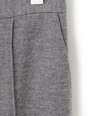 ICB ウールミルドジャージー ワイドストレートパンツ グレー系