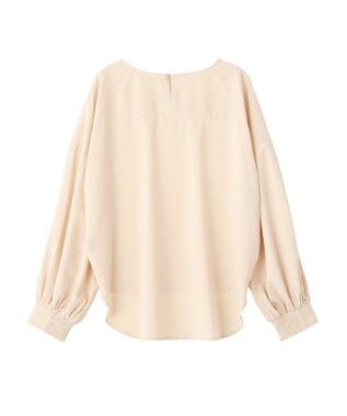 YECCA VECCA 2wayボリューム袖ブラウス Pink Beige