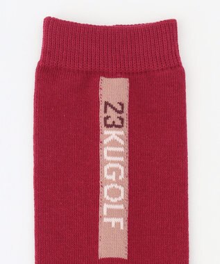 23区GOLF 【WOMEN】ロゴハイソックス ワイン系