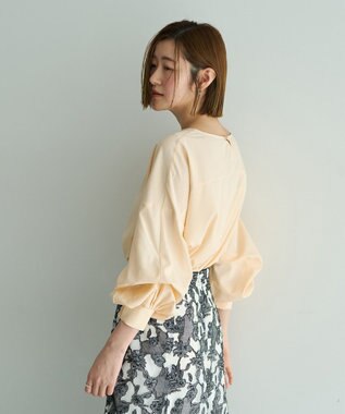 YECCA VECCA 2wayボリューム袖ブラウス Pink Beige