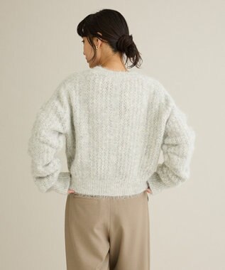 CRAFT STANDARD BOUTIQUE シャーリングスリーブニットプルオーバー Oatmeal