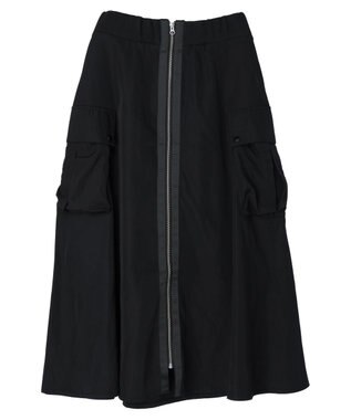 Green Parks ・ＳＵＧＡＲ　ＳＰＯＯＮ　ミリタリーフレアスカート Black