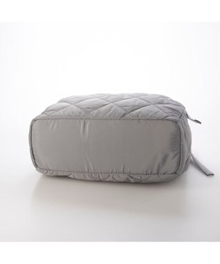 UNBILLION カシュカシュ cachecache / ナイロンキルティング2本手ホーボーバッグ ライトグレー