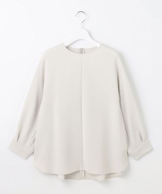 自由区 L 【17号サイズまで展開・カタログ掲載・セットアップ対応】トリアセダブルクロス ブラウス ベージュ