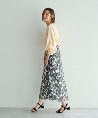 YECCA VECCA 2wayボリューム袖ブラウス Pink Beige