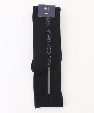 23区GOLF 【WOMEN】ラインロゴ ニーハイソックス ブラック系