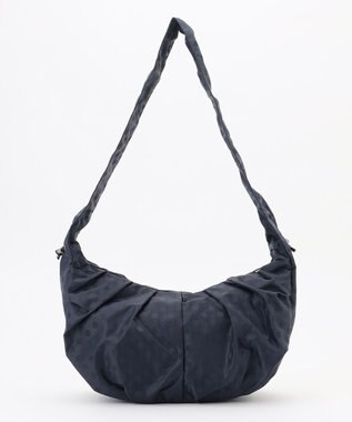 Y'SACCS ドットジャカードショルダーバッグ ネイビー