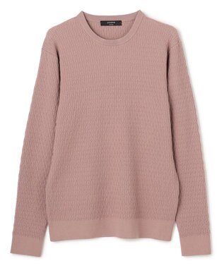 JOSEPH HOMME 【新柄】 ヴィスコースリンクス　クルーネックニット ピンク系