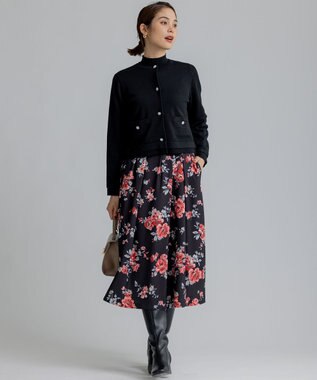 組曲 ビジューニット カーディガン ブラック系