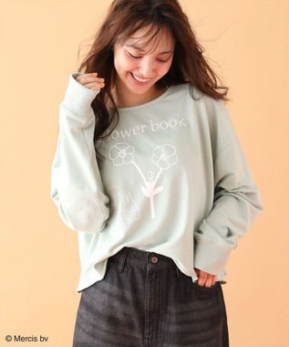 Green Parks Ｍｉｆｆｙ／フラワープリントミニ裏毛プルオーバー Green
