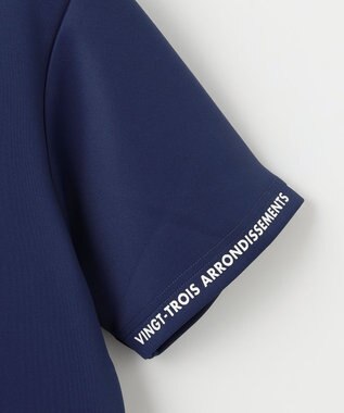 23区GOLF 【MEN】【吸水速乾/UVカット】ストレッチダンボールモックネックシャツ ネイビー系