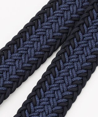 JOSEPH ABBOUD 【キングサイズ・イタリア素材・ストレッチ・日本製】メランジヘリンボーンベルト ネイビー系