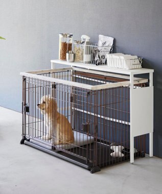 tower 伸縮ペットケージ上ラック タワー ホワイト