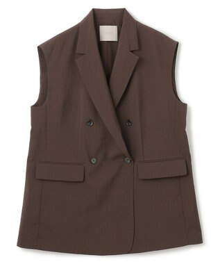 UNFILO TENNEN TOUCH テーラードジレ ブラウン