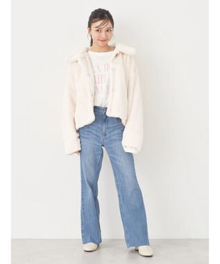 earth music&ecology ファーブルゾン Ivory