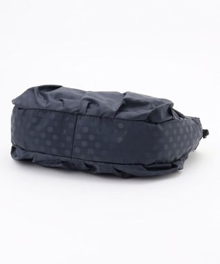 Y'SACCS ドットジャカードショルダーバッグ ネイビー