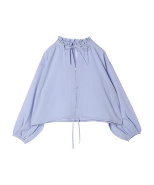 earth music&ecology カフタンフリルブラウス Sax