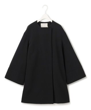 ICB L TaPeダブルクロス ノーカラーコート ブラック系