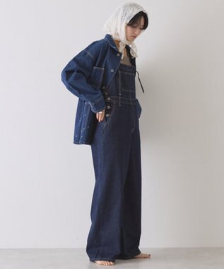 AMERICAN HOLIC ペイントデニムカバーオールジャケット Indigo