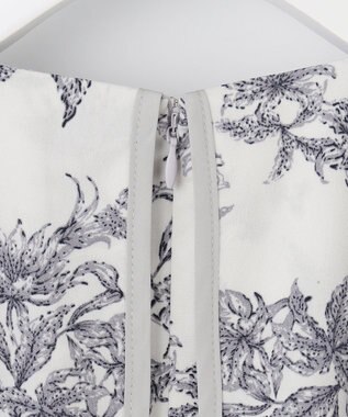 Feroux ラッフルバイカラートリム ワンピース サックスブルー系3