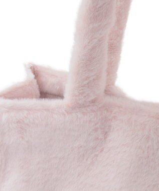 Maison de FLEUR ファーブランドロゴ刺繍スクエアトートバッグ Light Pink