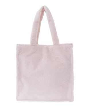 Maison de FLEUR ファーブランドロゴ刺繍スクエアトートバッグ Light Pink