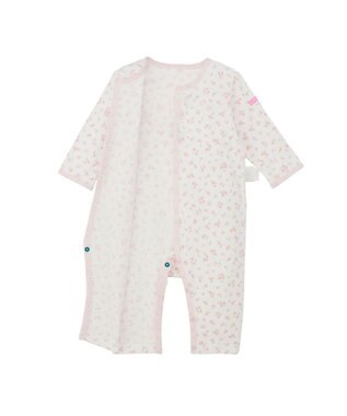 MIKI HOUSE HOT BISCUITS 【60-80cm】 フライス素材 カバーオール肌着 ピンク