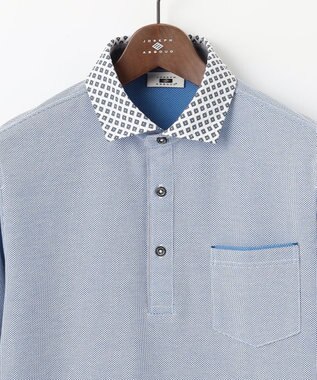 JOSEPH ABBOUD 【25SS・オーガニックコットン使用】ダディ ポロシャツ ブルー系