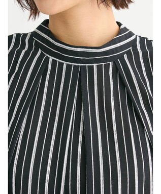 Green Parks ・ＥＬＥＮＣＡＲＥ　ＤＵＥ　ストライプフリルブラウス Black