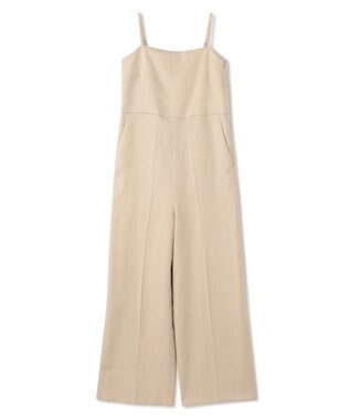 uncrave 【5周年企画・手洗い可】ライト リネン オールインワン（uncrave STANDARD） ベージュ