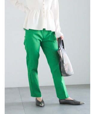 Te chichi ストレッチテーパードパンツ グリーン