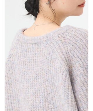 earth music&ecology ふわふわメランジチュニック Lavender