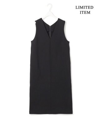 ICB L 【WEB限定・洗える】 コットンダンボール ジャンパースカート ワンピース ブラック系