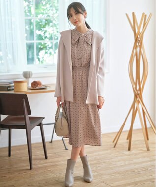 ANY SIS 【23.0~24.5cm】リブポインテッド ブーツ グレージュ