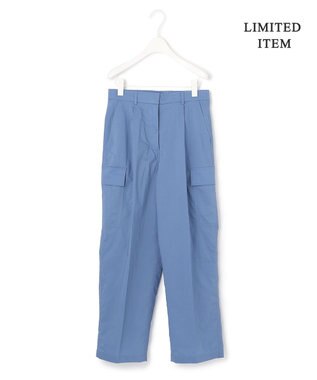 ICB 【WEB限定・洗える】エコナイロンストレッチ カーゴパンツ スマルトブルー系