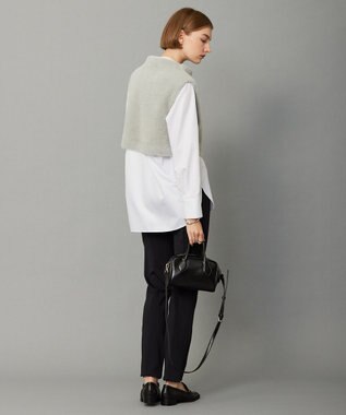 ICB ヘアリーショートジレ ライトグレー系