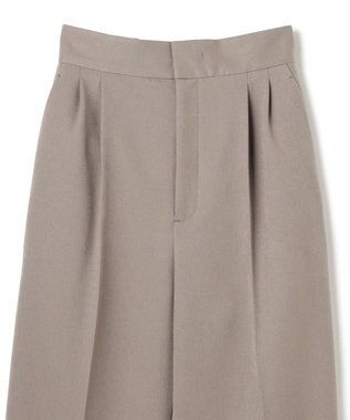 uncrave プルーフウールライクツイル ワイドパンツ グレージュ